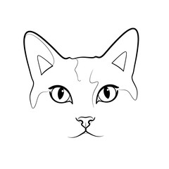 Fototapeta premium Fluffy & Cute Cat Illustrations – Kitten Silhouettes, Faces & Artwork Collection