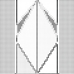 Abstract halftone geometric seamless pattern. Vector illustration
