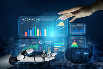 An AI powered business intelligence dashboard for data analysis and performance reporting. AI data...