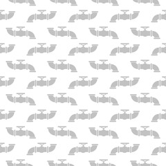 Obraz premium Ware pipes system seamless pattern isolated on white background