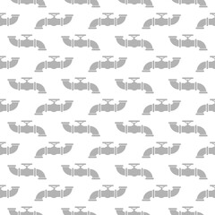 Ware pipes system seamless pattern isolated on white background