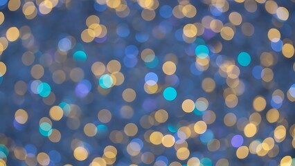Festive out of focus bokeh lights pattern creates an abstract background