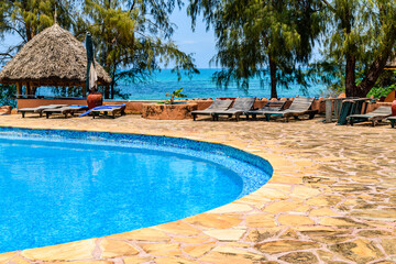 Swimming pool at the Prison island. Zanzibar, Tanzania