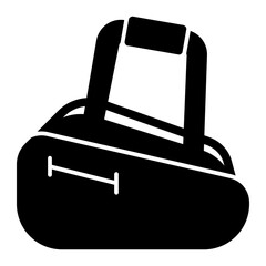 Padel bag icon solid style illustration