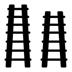 Training ladder icon solid style illustration