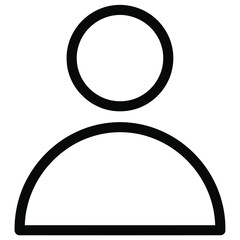 Abstract Human Silhouette Icon for Design and Web Use