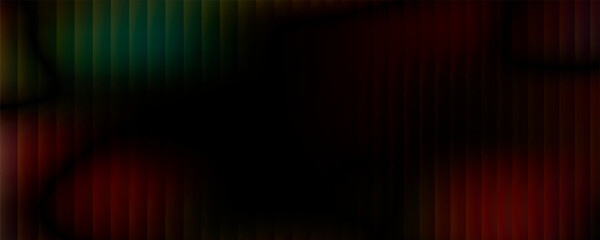 Dark Black vector template with bent ribbons. A vague circumflex abstract illustration with gradient. The elegant pattern for brand book.