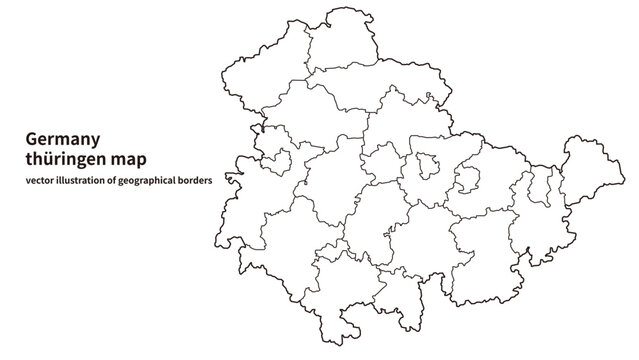 Thuringia Map &ndash; Detailed Map of Th&uuml;ringen, Germany