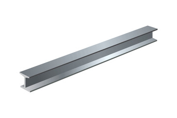 Vector of a steel bar, 3D I-shape.