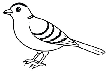 Obraz premium lark silhouette line art vector illustration with a white background