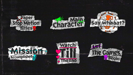 Paper Stop Motion Titles