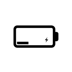 Fototapeta premium Mobile phone icon vector illustration with blank screen template for web and business design