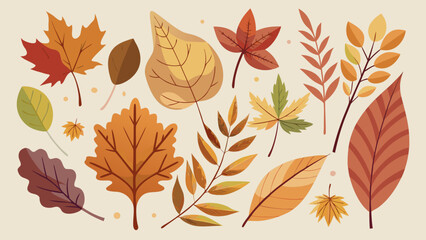 Obraz premium Autumn season banner with colorful falling leaves