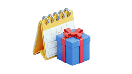 Gift Box and Calendar: Celebrating Special Occasions