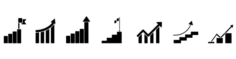 Business growth and success chart graph
