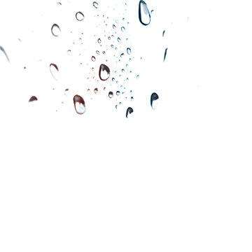 Crystal Clear Close-Up of Moist Glass & Water Droplets - Professional Photography