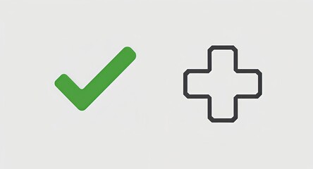 Obraz premium green check mark