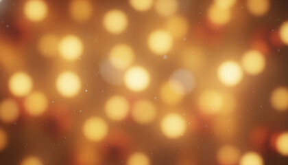 Obraz premium Gleaming Bokeh: A soft, dreamy composition of warm, golden bokeh circles, creating a festive atmosphere perfect for celebrations.