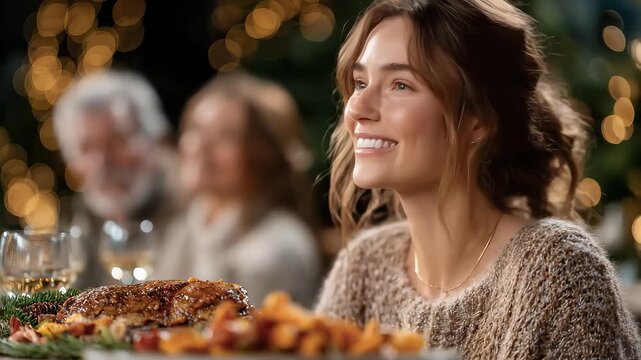 Christmas Family Feast Warm Moment Captured