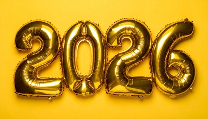 Gold 2026 Balloon Numbers on Yellow Background 306786.jpg