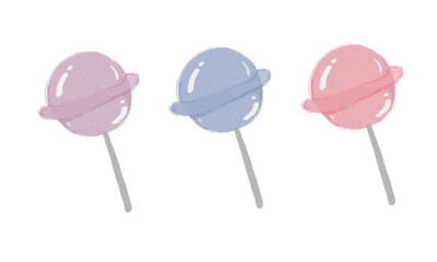 lollipop isolated on white