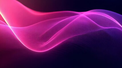 Abstract glowing pink purple wave background creating fluid motion