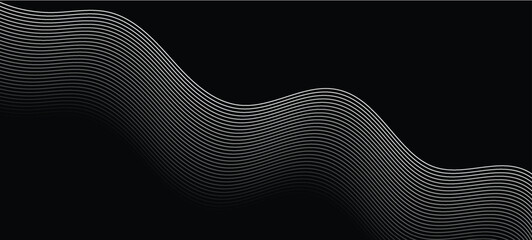 Abstract Business Line Pattern with Modern Waveform Stream