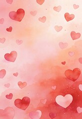 Watercolor Heart Background