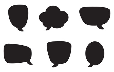 Speech Bubble collection. Speech Bubble collection. Talk bubbles, Cloud speech bubbles set. Black speech bubble