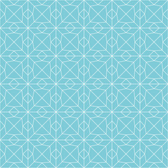 A clean and modern Islamic geometric pattern using thin blue lines. Excellent for backgrounds, invitations, branding, and contemporary Islamic visual themes.
