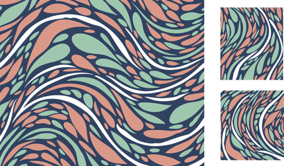 Abstract geometric composition featuring vibrant red green blue yellow cyan and magenta elements with crisp black and white accents rendered in a professional vector format for versatile design applic