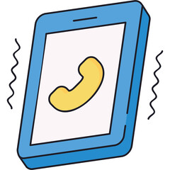 Naklejka premium Phone Ringing Sticker