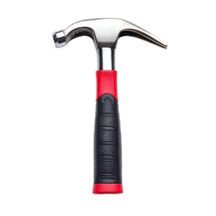 Steel Claw Hammer with Black and Red Rubber Handle