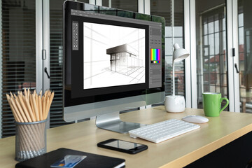 Architectural design modish software application for architect business and professional designer