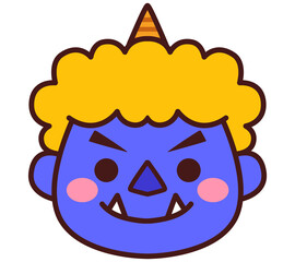 青鬼　節分　イラスト素材