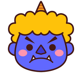 青鬼　節分　イラスト素材