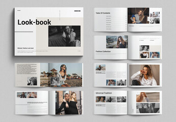 Lookbook Template Design Layout Landscape