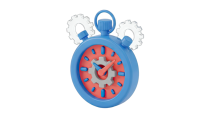 3D Stopwatch with Gears: Measuring Time and Efficiency