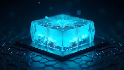 Cyber Crystal Power Core — Neon Energy Matrix