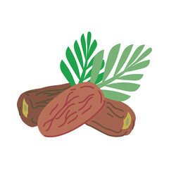 Ramadan Dates Illustration – Islamic Fruit Vector PNG Design