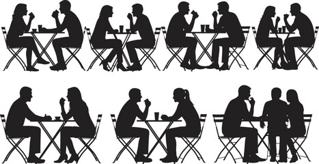 Extensive Vector Collection of Diverse Business Silhouettes Featuring Professionals in Various Standing, Walking, and Communicating Poses for Corporate Graphics