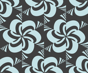 Seamless pattern. Abstract striped background. Black and white design. Vector illustration for textile printing, packaging, wrapper, etc.