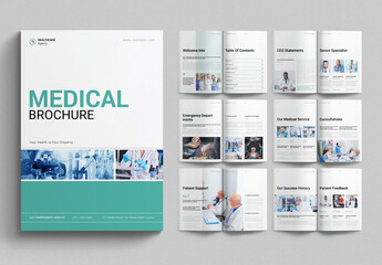 Medical Brochure Template Design Layout