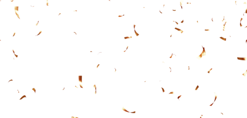 Colorful Confetti against a White Background Tranparent BG Confeti. Confetti partical isolated background. 3d Rendering Transparent Confetti.