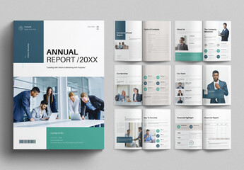 Annual Report Brochure Template Design Layout
