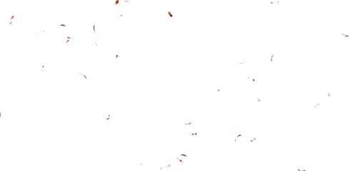Colorful Confetti against a White Background Tranparent BG Confeti. Confetti partical isolated background. 3d Rendering Transparent Confetti.	