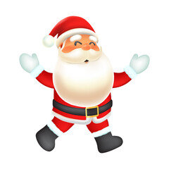 Cartoon Illustration of Santa Claus