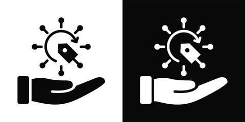 Fair Icon White And Black Background Style