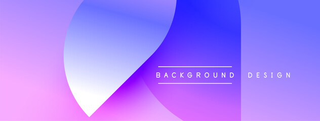 Fototapeta premium Abstract gradient background. Purple, blue hues blend smoothly. Minimalist design with text elements present. Modern aesthetic.