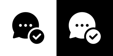 チェックマーク・既読のチャットアイコン